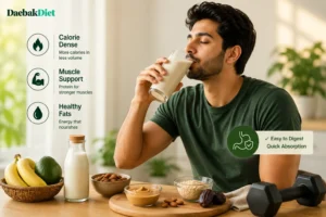 Healthy high calorie drink for increasing calorie intake without feeling overly full